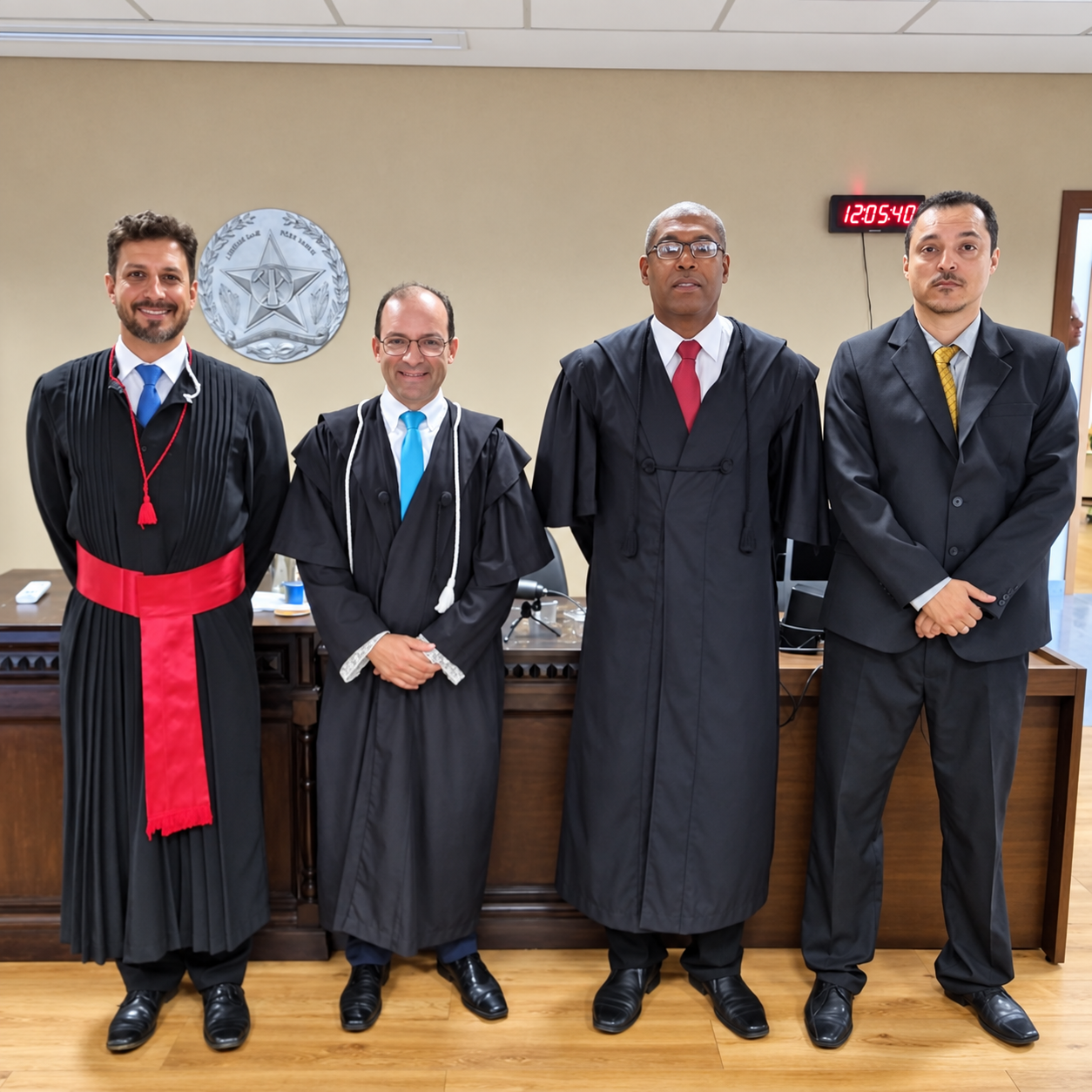 Registro profissional com integrantes do sistema de Justiça